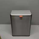 Mbillion Kitchen Compost Bin Hanging Trash Can with Lid 2.1 Gallon Stainless Steel Garbage Can for Kitchen Cabinet Door Mounted Trash Can Under Sink Door RV Bathroom,Silver