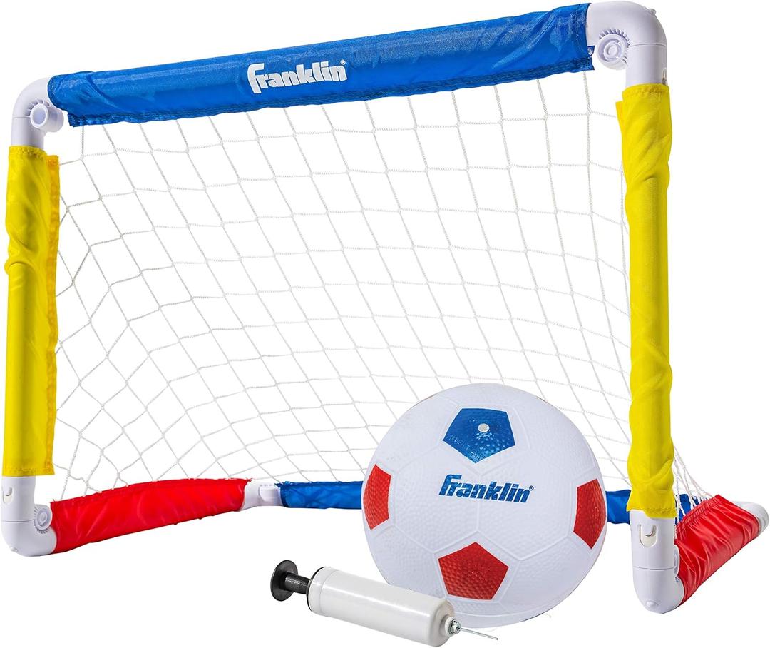 Franklin Sports Kids Soccer Goal with Ball & Pump - 24 X 16