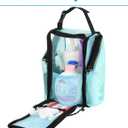 Cosmos Mesh Shower Caddy Toiletry Organizer Hanging Shower Tote Bag, Quick Dry Shower Organizer Portable Bath Bag with Durable Zippers & Side Pockets for Travel Gym Swimming Beach & Camp (Aqua Blue)