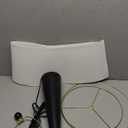 Oneach 25.75" Table Lamps Set of 1 for Living Room Bedroom, Bedside Lamp 3-Way Dimmable Touch Control, Modern Black Nightstand Light Fabric Shade Vintage Accent Style, Black