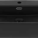 Claire 24 Rectangle Wall-Mount Bathroom Sink in Matte Black