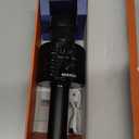 BONAOK Wireless Bluetooth Karaoke Microphone,3in1 Portable Handheld Karaoke Mic Speaker Machine Home Party Birthday for All Smartphones Q37 (Black)