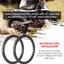 2.75/3.00-21 Replacement Inner Tube 80/100-21(300/325-21) with TR4 Staight Valve Stem, Fits Motorcycle with 21'' Tires (2-Pack) - Made from Heavy Duty, Thick Premium Rubber