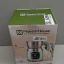 Maestri House Milk Frother, 21OZ Variable Temp and Froth Thickness Milk Frother and Steamer, Smart Touch Control Milk Warmer, Dishwasher Safe, Memory Function for Latte Cappuccino Hot Chocolate (Blue)