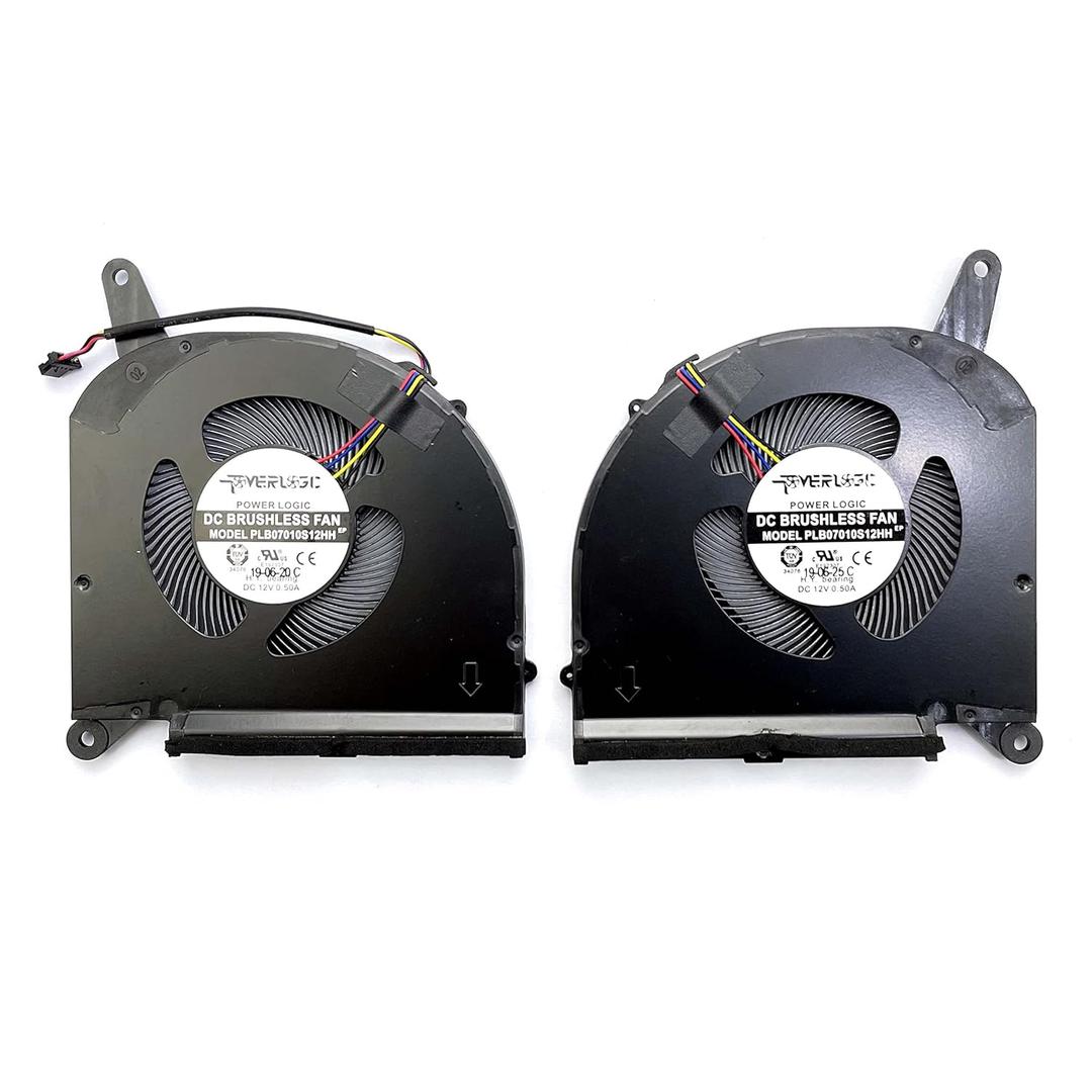 BestParts New CPU+GPU Cooling Fan Replacement for Gigabyte Aero 15 OLED, AERO 17 HDR XA, RP75XA RP77XA, for Aorus 15G 17G YB XB WB KB SB YC XC YD XD KD, P/N: PLB07010S12HH (Two Pair Fan)