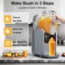 Slushie Machine, 101oz Large Capacity Slushy Machine for Home with Portable Handle, Real-time Temp Display, 5 Preset Modes for Slushie, Margaritas, Frappés, Milkshake, and Juice