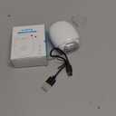 2PCS Universal Automatic Fingernail Grinder, Portable Electric Nail Clipper with LED Light and 3 Speeds, 360 Silent Auto Fingernail Cutter and Polishing Trimmer for Safe (White)