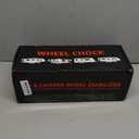 2Pcs Camper Wheel Chock Stabilizer for RV Travel Trailer, Heavy Duty RV Tire Scissor Locking X Shaped Chock Accessories with Wrench