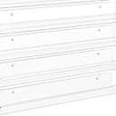 upsimples 4 Pack Clear Acrylic Shelves, 1.7" x12" Clear Wall Shelves for Nail Polish, Vinyl Wall Mount, Record Holder, Magazine Rack, Comic Display, Picture Ledge Shelf Décor