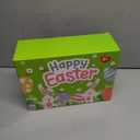 Large Printed Easter Eggs, 6 Inches Jumbo Plastic Eggs Fillable for Easter Themed Hunt Basket Stuffers Fillers Filling Treats Bulks Party Favor Classroom Prize Supplies