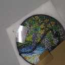 Stained Glass Window Hanging, Wildflowers Plant Scenery Suncatcher for Door Home Decor,Valley Sunrise Sun Catcher Ornament Mother's Day Birthday Gifts for Women Men Mom 6.3 in