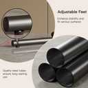 Small Drink Table for Small Spaces,Modern C Table, Side Table,Bedroom Nightstand,Marble Tabletop for Low Sofas Living Room Corners and Office,15.75 x 11.42 x 19.69 Inches (Black)