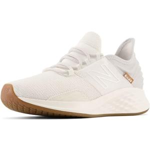 New Balance Women's Fresh Foam Roav V1 Running Shoe, Paper White/ Gum, 7 Wide