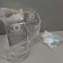 3 Pack 64 oz Large Milk Carton Water Bottle with Cleaning Brush Clear Plastic Milk Bottle Portable Leakproof Juice Container Reusable for Refrigerator for Outdoor Climbing Tour or Camping