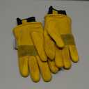 Wells Lamont Men's HydraHyde Leather Winter Work Gloves Water-Resistant Insulated Large (1202L)