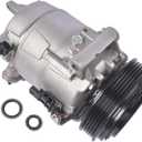 AC Compressor with Clutch Replacement for Buick Regal 2014-2017, Chevy Impala 2014-2018, Malibu 2013-2015, Malibu Limited 2016, GMC Terrain 2015-2017 23314082 23338189 84491974