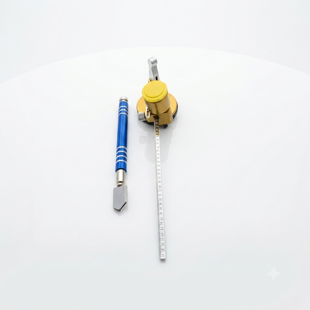 Heavy-duty Circular Glass Cutter with Suction Cup