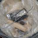 Realcook Vertical 17 Inch Steel Charcoal Smoker, Heavy Duty Round BBQ Grill for Outdoor Cooking, Black