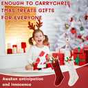 2pcs Christmas Stockings18 Inches Large Size Knitted Stocking Christmas Personalized Christmas StockingsDecorations for Family Holiday Party Decor Hold All Surprises