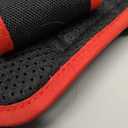 Rabbitgoo Dog Harness No Pull with 2 Leash Clips, Adjustable Soft Padded, Reflective Oxford No Choke Pet Vest with Easy Control Handle for Medium Sized Dogs, Black & Red, M