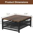 VyGrow Coffee Pod Holder For Counter, Wooden K Cup Holder with Double Layer Sliding Drawer, Large Capacity Coffee Pod Storage for Coffee Station, Home, Office, Kitchen