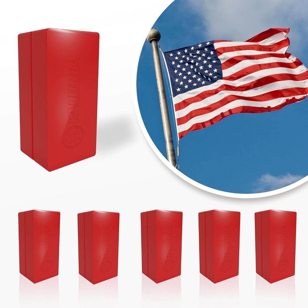 10 Pack Flag Weights for Winds,Magnetic Flag Weights for Bottom Plastic Covered Waterproof Magnet Weights Stopping Outdoor Flag Drapery Tangles,Suitable for Outdoor American Flags and Garden Flags