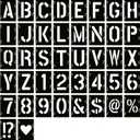 YEAJON 20 Inch Letter Stencils Symbol Numbers Craft Stencils, 42 Pcs Reusable Alphabet Templates Interlocking Stencil Kit for Painting on Wood, Wall, Rock, Sign, DIY Art Projects (20 inch)