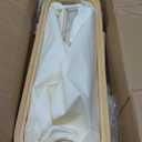 Toilet Paper Storage Basket with Lid, Large Capacity for 12 Rolls, Stackable and Foldable Freestanding Paper Towel Holder - Space Saving Modern Beige Design