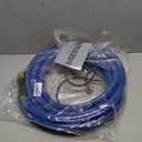 21-314 Polyurethane Non-Transparent Air Hose 1/4in. x 100ft with Fittings, Extremely Light Weight, Blue