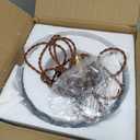 Plug in Pendant Light Hanging Lamp: Kitchen Pendant Lighting Clear Glass Pendant Light, Pendant Lights for Kitchen Island, Bedroom, Dining Room, Living Room, E26 No Bulb (Brown)