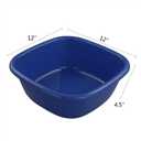 Square Small Wash Basins, 8-Quart, Set of 3