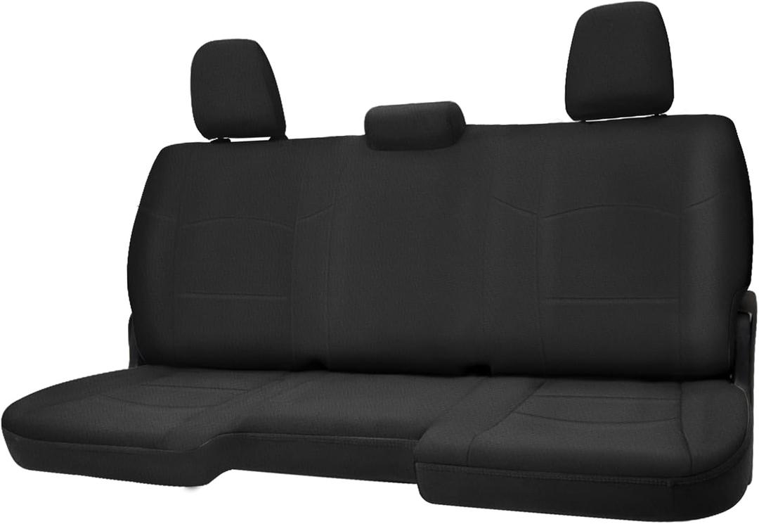 SAPUBK Custom-Fit Rear Seat Covers Replace for 2013-2018 Dodge Ram and 2019-2021 Classic Ram 1500 2500 Crew Cab Bench Seat, Premium Neoprene with Composite Soft Foam Lining Breathable Seat Cover