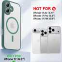 Faiono Magnetic for iPhone 17 Case [Full Camera Protection][Military-Grade Protection][Compatible with MagSafe] Shockproof Protective Slim Phone Case for iPhone 17, Night Green