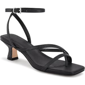 Juliet Holy Womens Strappy Sandals Kitten Heel Open Toe Slingback Ankle Strap Wedding Party Summer Heeled Sandals, Size 8.5