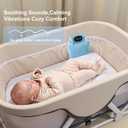 Baby Vibrating Soother,Baby Patter for Sleep,Rechargeable Baby Sleep Soother Pad with 3 Vibration Modes & 90M Timer - Portable Vibration Mattress for Crib, Bassinet, and Travel Stroller