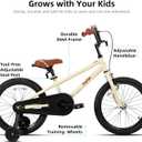 JOYSTAR Kids Bike for Ages 2-12 Years Old Boys Girls, 12-20 Inch BMX Style Kid's Bikes with Training Wheels, Children Bicycle for Kids and Toddler, Multiple Colors, 20 Inch with Training Wheels & HandBrake