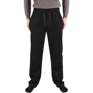 Facitisu Mens Active Fleece Athletic Sweatpant Basic Running Drawstring Workout Sweat Pants (Large, 706-black)