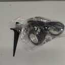 DEWENWILS 120V LED Outdoor Spotlight, 3 Extra Lenses (Red Green Yellow), 5.5W 5000K Plug in Spotlight, Waterproof Landscape Light for Yard, Tree Flag, Holiday, 5FT Extension Cord, UL Listed (Black)