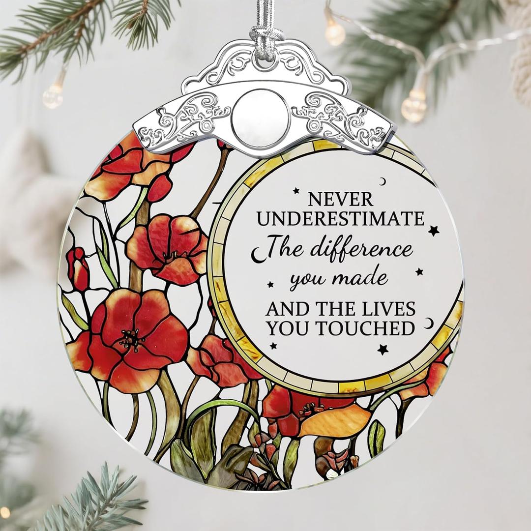 Christmas Ornaments  Ideal for Friends Moving Away, Coworker Leaving, Retirement Gifts for Women & Men, and Goodbye, Going Away, Farewell Gifts for Coworkers, Boss, Work Besties & Best Friends - J