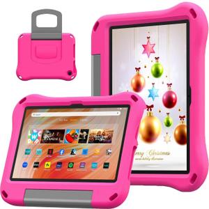 Fire HD 10 Tablet Case,Fire HD 10 Case for Kids(13th/11th Gen, 2023/2021 Release),Light Weight Shock Proof Convertible Handle Stand Kids Case for Amazon Kindle Fire HD 10/Plus/Kids/Pro Tablet,Pink