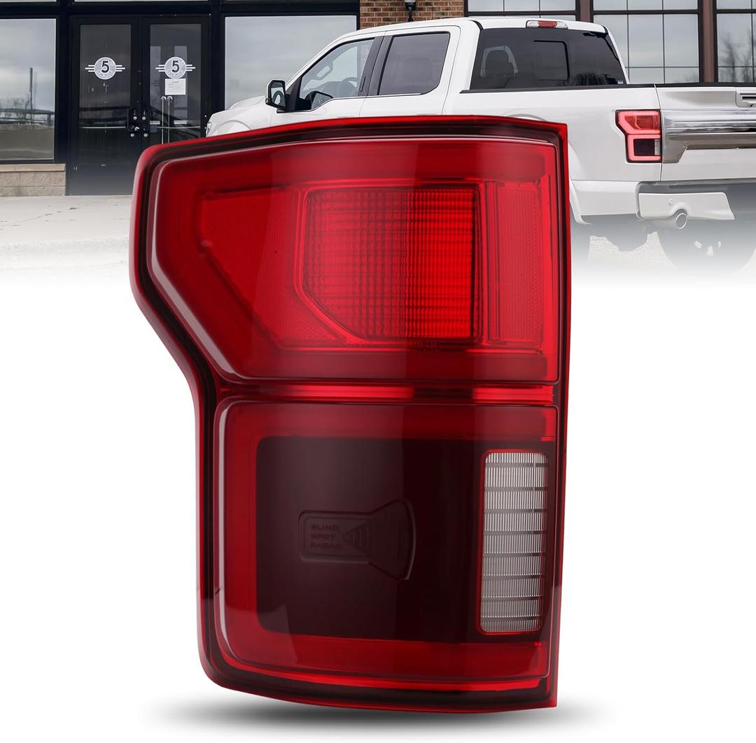LED Tail Light Assembly For Ford F150 2018 2019 2020 With Blind Spot Rear Lamp Taillight KL3Z13405B (Left Driver Side)