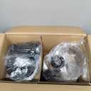 Sweetcrispy Food Processor Blender Combo for Vegetable, Dough, Electric Food Processors Slicing, 6 Cup Chopper for Meat, Puree, 2 Speeds, Sharp Blades, Safety Lock with 1.5L Glass Jar (Silver)