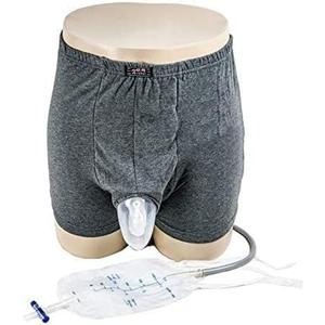 Urine Bags for Men Male Urinal - Stadium Buddy for Men - Wearable Men's Urinal with Elastic Waistband & Two 500ml Urine Collection Bag - Reusable Urine Collector (XL)