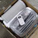 BLACK+DECKER Portable Air Conditioner, 8,000 BTU (3,950 BTU SACC) for Rooms up to 400 Sq. Ft., Portable AC with Follow Me Remote Control and Window Kit, BPACT08WT, White