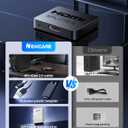 4K HDMI Splitter 1 in 2 Out with Power Adapter and 4Ft Hdmi 2.0 CableMirror 1 Source Screen to 2 Display Devices-Not for Extended Display, 1x2 HDMI Splitter Compatible with PS4, HDTV, Monitor