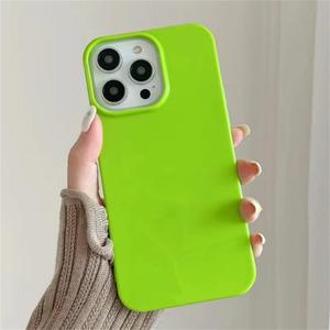 Candy Color Phone Case for iPhone 16 15 14 13 12 11 Pro Max 16 Plus Shockproof Protective Back Cover,Grass Green,for iphone15Pro