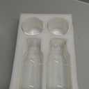 Bedside Water Carafe Set with Tumbler Glass Set, Nightstand Night Water Carafe with Cup Set, Glass Mouthwash Bottle Clear Juice Water Pitcher (500ml)