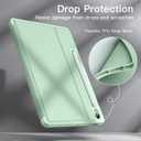 JETech Case for Samsung Galaxy Tab S10 Lite / S10 FE / S9 FE 10.9-Inch with S Pen Holder, Slim Folio Stand Protective Tablet Cover, Multi-Angle Viewing (Mint)