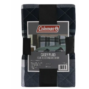 Coleman Casey Plaid Single Standard Quilted Sham 20x26 inch
