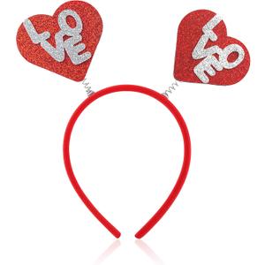2 x Valentines Day Outfit Women - Red Heart Headband | Valentines Day Gifts for Her Mom - Valentine Party Favors Supplies Decor Hair Accessories - Valentines Sweater Shirts Pajamas Dress for Women Girls